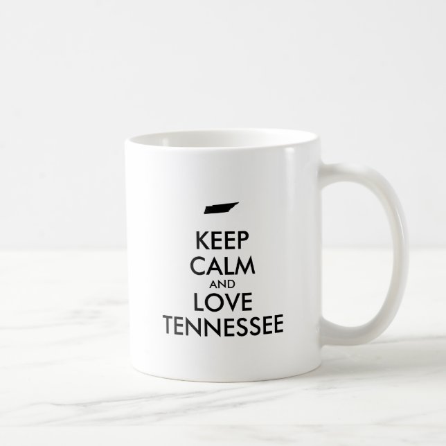 Customizable KEEP CALM and LOVE TENNESSEE Coffee Mug (Right)