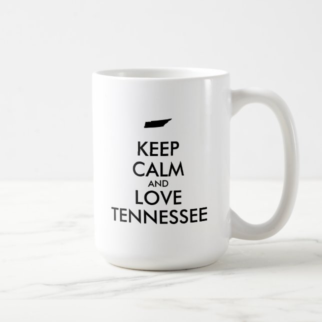 Customizable KEEP CALM and LOVE TENNESSEE Coffee Mug (Right)