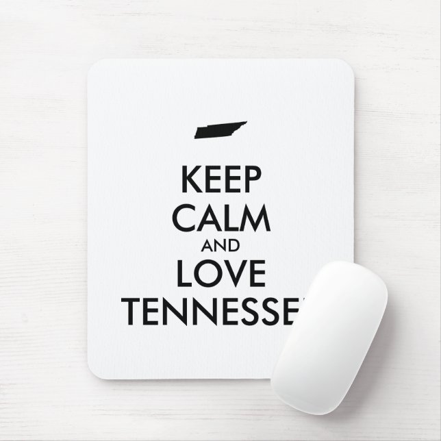 Customizable KEEP CALM and LOVE TENNESSEE Mouse Pad (With Mouse)