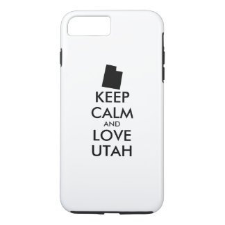 Customizable KEEP CALM and LOVE UTAH iPhone 8 Plus/7 Plus Case
