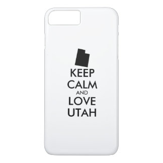 Customizable KEEP CALM and LOVE UTAH iPhone 8 Plus/7 Plus Case