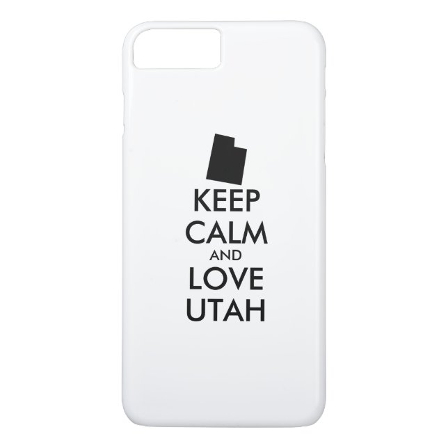 Customizable KEEP CALM and LOVE UTAH Case-Mate iPhone Case (Back)