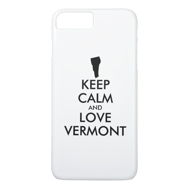 Customizable KEEP CALM and LOVE VERMONT Case-Mate iPhone Case (Back)