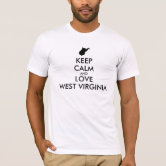 West Virginia state love USA T Shirt Zazzle