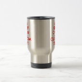 Customizable Keep Calm and your text travel mugs (Center)