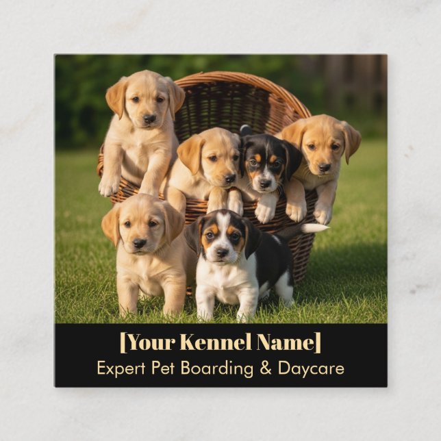 Customizable Kennel Business Card (Front)