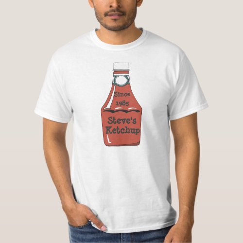 Customizable Ketchup Bottle Shirt