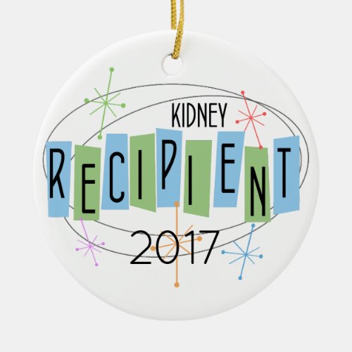 Customizable Kidney Recipient Ceramic Ornament