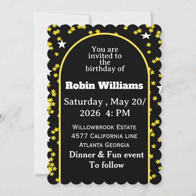 Customizable Kids Birthday Invitation | Editable  (Front)