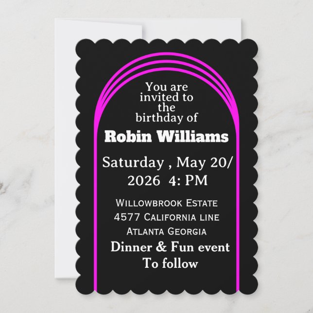 Customizable Kids Birthday Invitation | Editable  (Front)