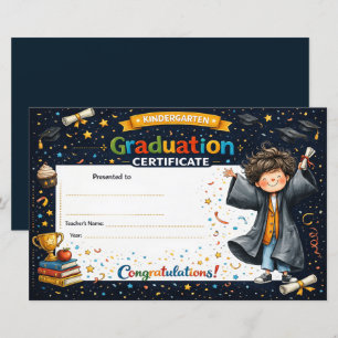 Customizable Kindergarten Graduation Keepsake