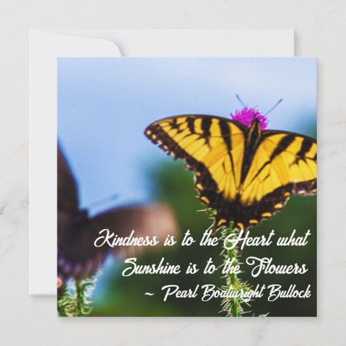 Customizable Kindness Inspirational Note Card