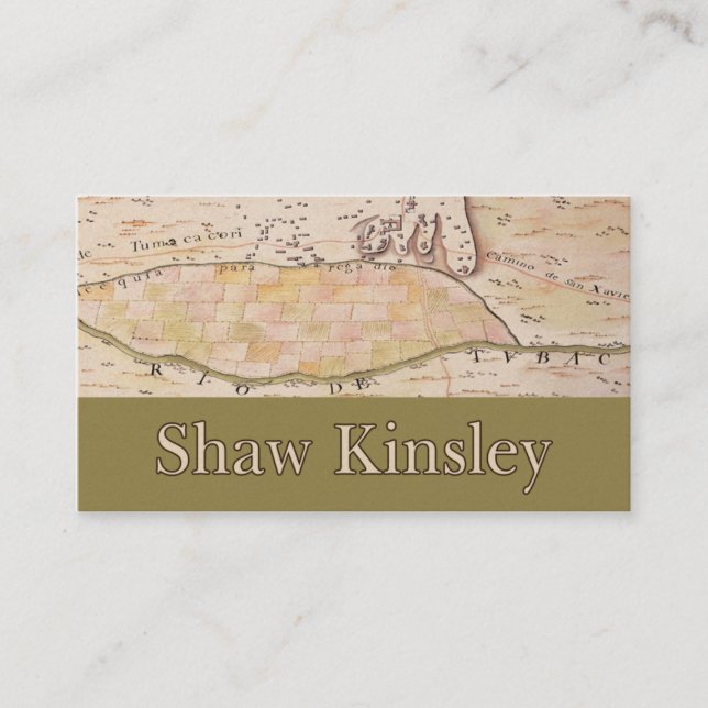 Customizable Kinsley Biz Card (Front)