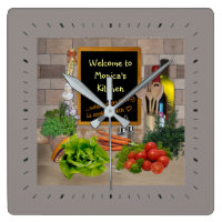 (Customizable) Kitchen Clock with your Name