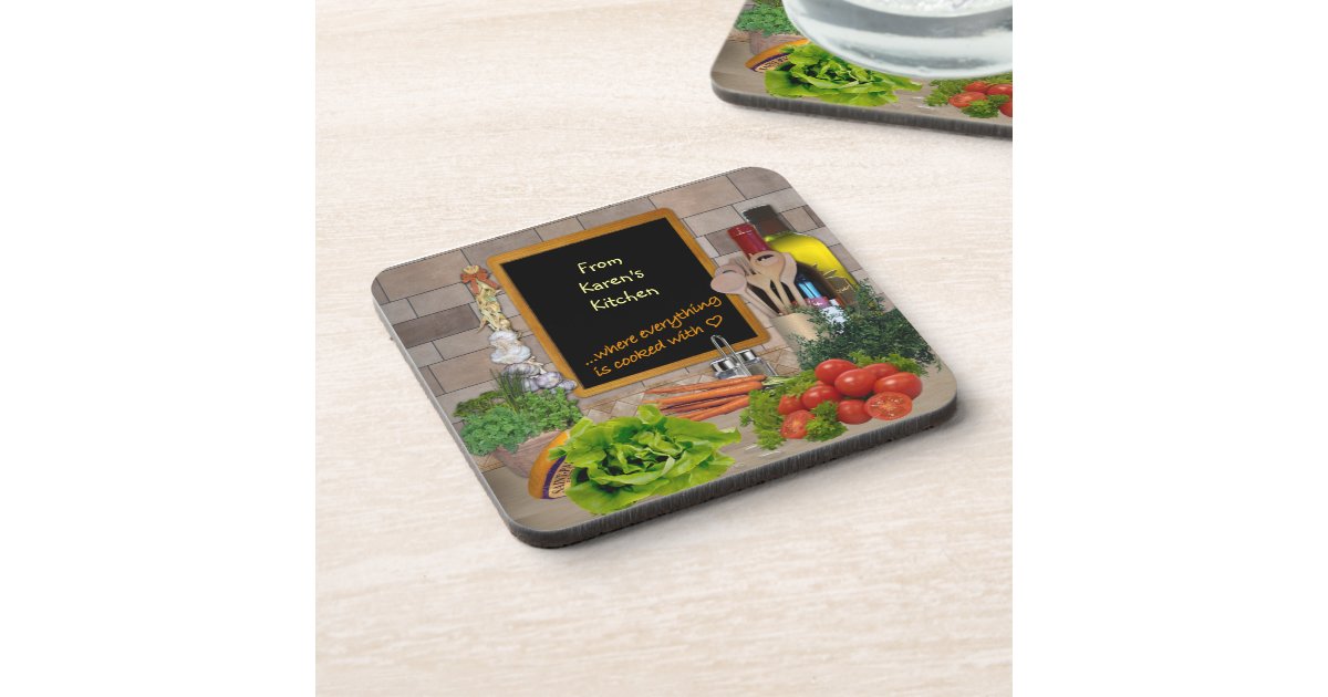 Customizable Kitchen Coaster