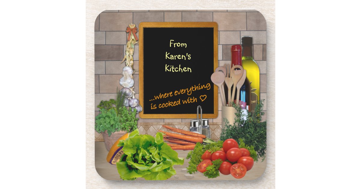 Customizable Kitchen Coaster