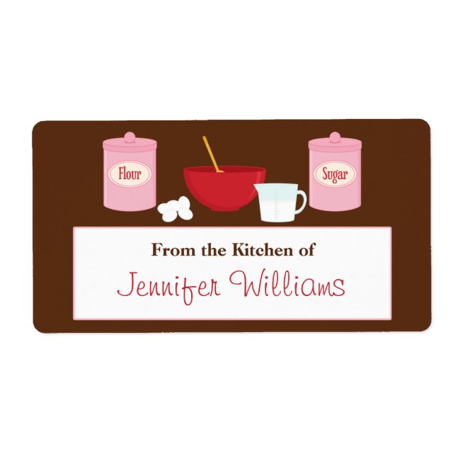 Customizable Kitchen Labels (Front)