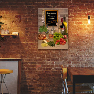 Customizable Kitchen Poster