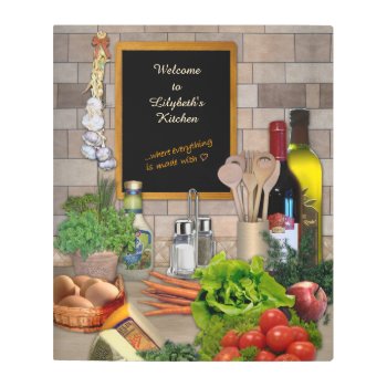 Customizable Kitchen Sign Metal Wall Art by aura2000 at Zazzle