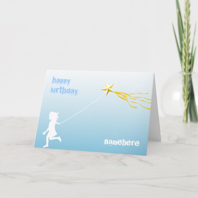 Customizable: Kite runner Card (Front)