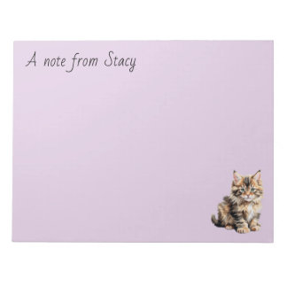 Customizable Kitten Notepad