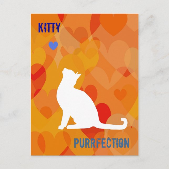 Customizable: Kitty bright Postcard (Front)