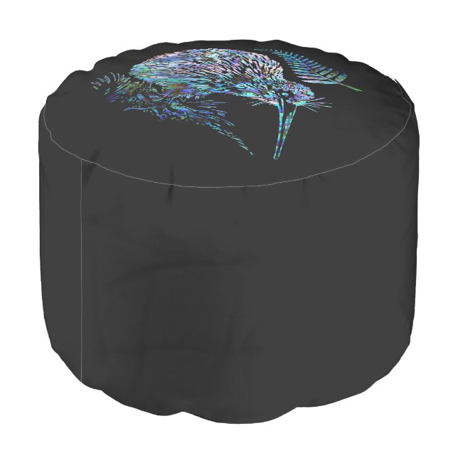 CUSTOMIZABLE KIWI FERN POUF (Angled Back)