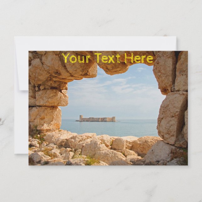 Customizable Kizkalesi, Turkey card (Front)
