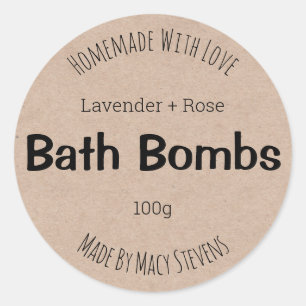 Customizable Label For Bath Bombs