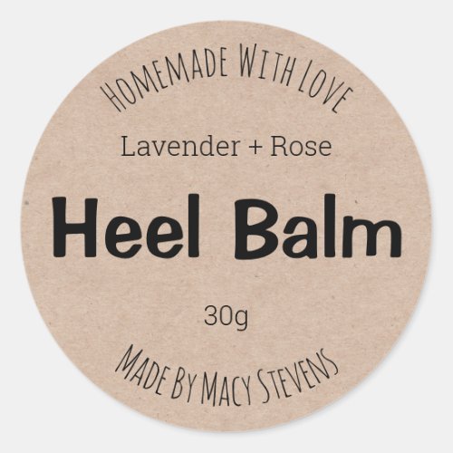 Customizable Label For Cracked Heel Salve Balm