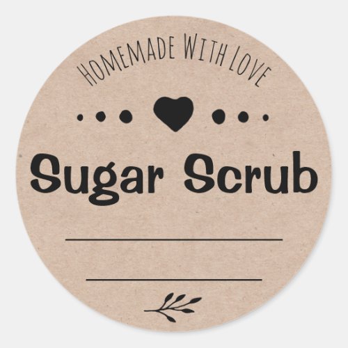 Customizable Label For Sugar Scrub