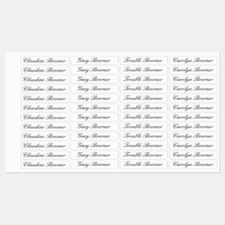 Customizable Labels for Fabric 4 Names Option