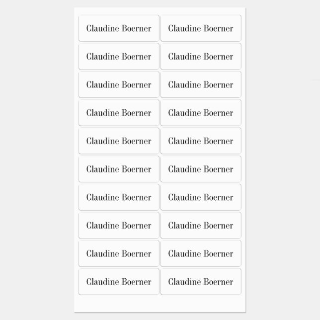 Customizable Labels for Fabric Crafter or Artist (Sheet)