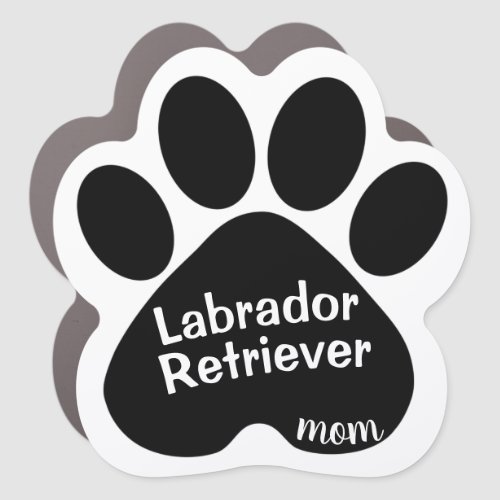 Customizable Labrador Retriever Mom Car Magnet