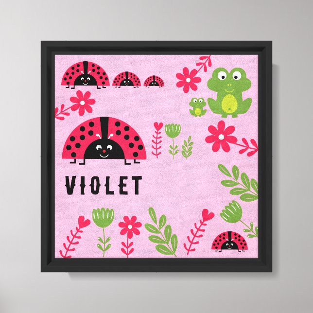 Customizable Ladybug  Children's Room Decor  (Front)