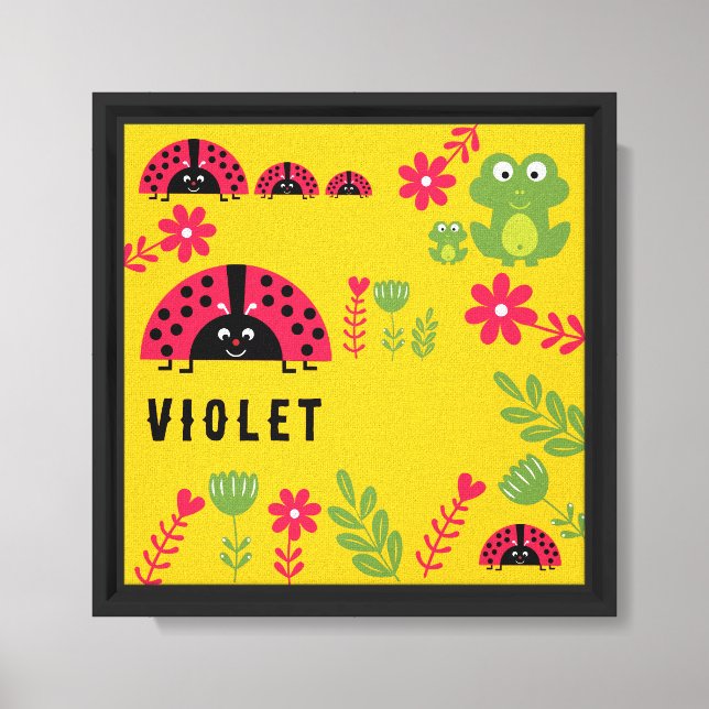 Customizable Ladybug  Children's Room Decor  (Front)
