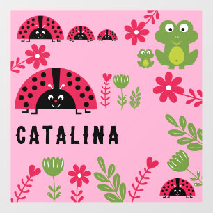 Customizable Ladybug Children's Room Decor Wall Decal
