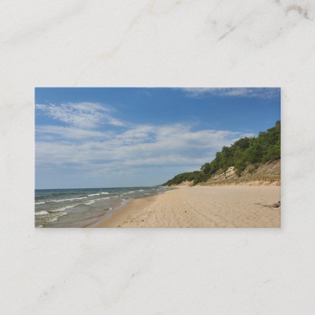Customizable Lake Michigan business card (Front)