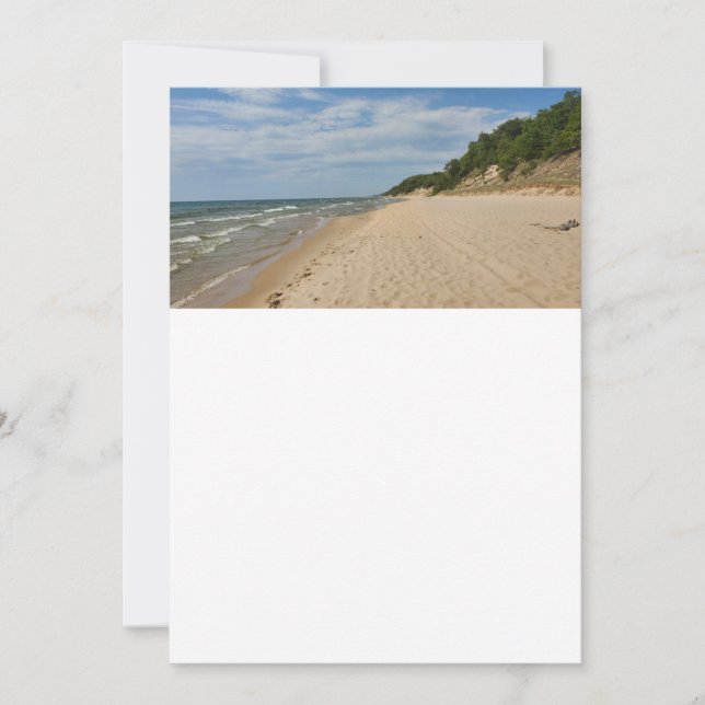 Customizable Lake Michigan Invitation (Front)