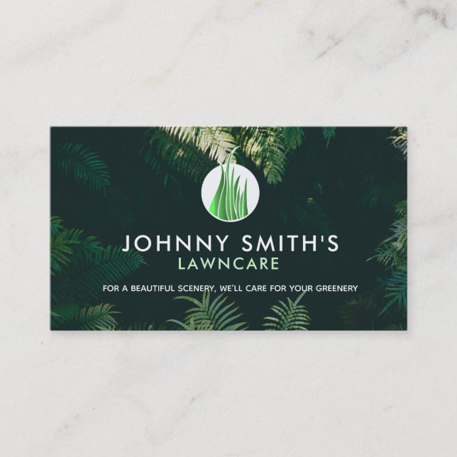 Customizable Landscaping Slogans Business Cards (Front)