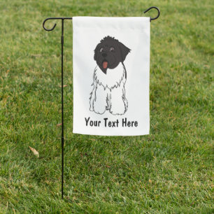 Customizable landseer 2 Newfoundland Garden Flag