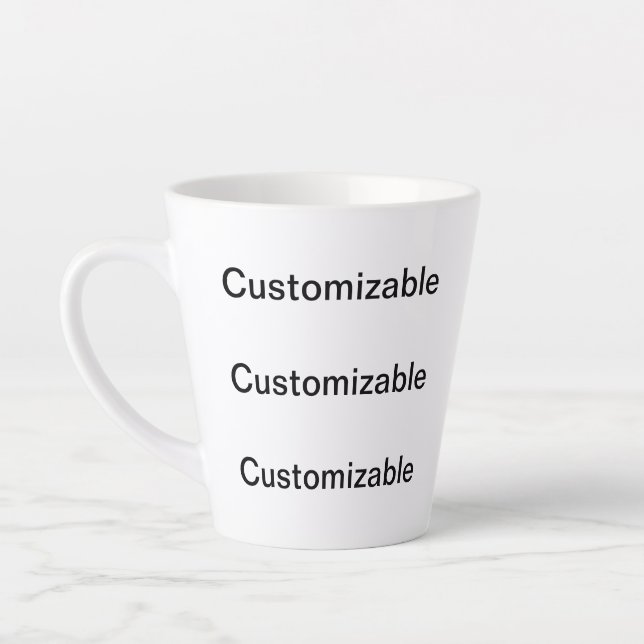 CUSTOMIZABLE Large Latte Mug (Left)