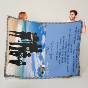 Customizable LargeThrow - Loved Ones Gift Ideas Fleece Blanket