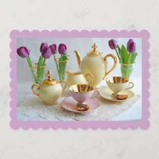 Customizable Lavender Afternoon Tea Invitation