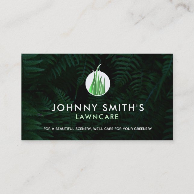 Customizable Lawn Care Business Cards (Front)
