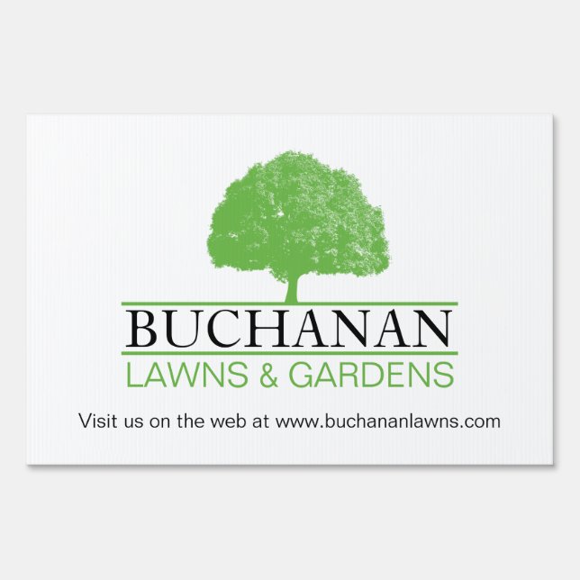 Customizable Lawn Care Yard Sign (Front)