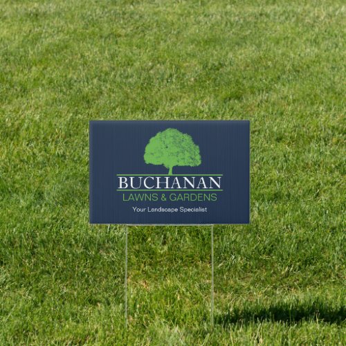 Customizable Lawn Care Yard Sign