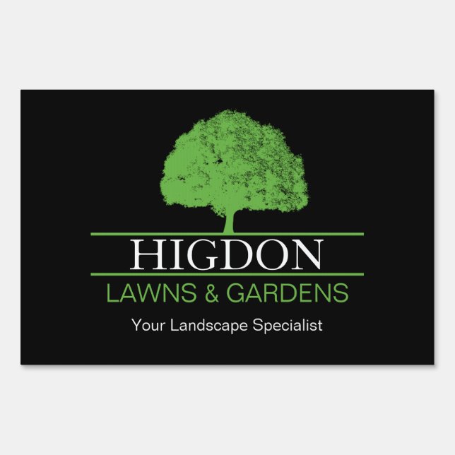 Customizable Lawn Care Yard Sign (Front)