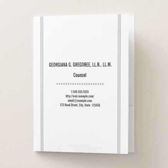 Customizable Lawyer Pocket Folder Zazzle Com