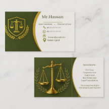 Customizable Legal Business Card  